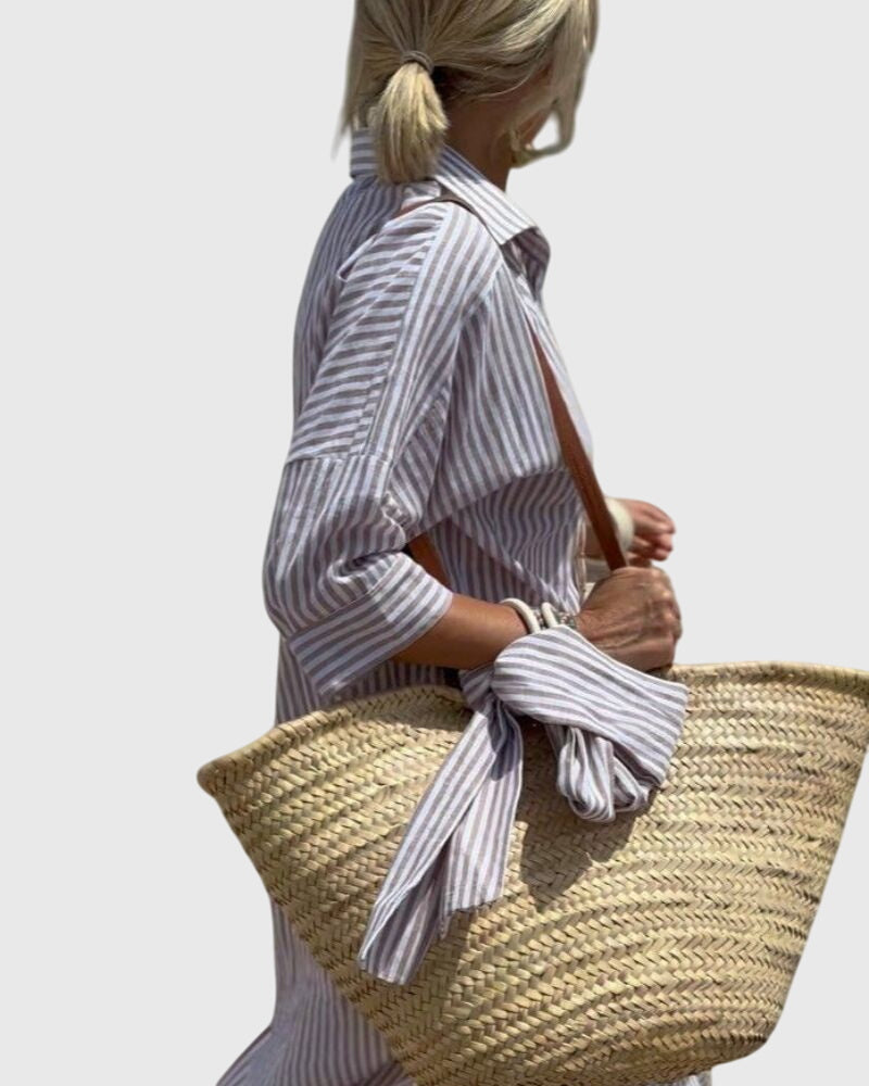 Ellen™ | Abito Striato Classico