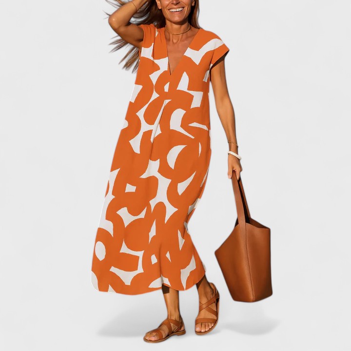 Valery™ | Abito Fluttuante con Scollatura a V