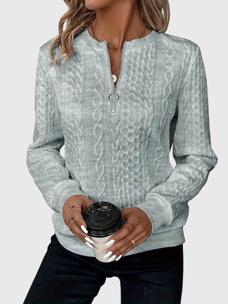 Nora™ | Maglione con Zip