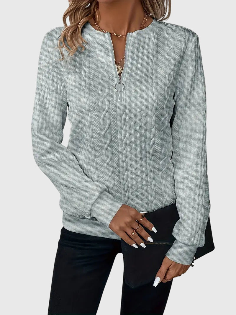 Nora™ | Maglione con Zip