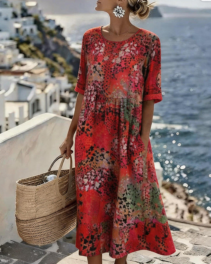 Paola | Abito Midi Eleganza Retrò