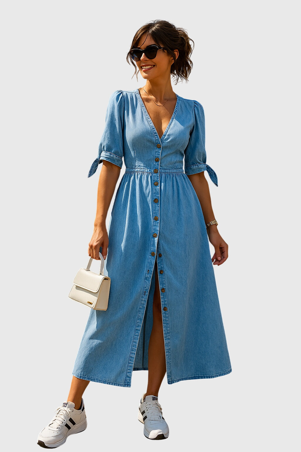 Jacqueline™ | Abito in Denim Elegante