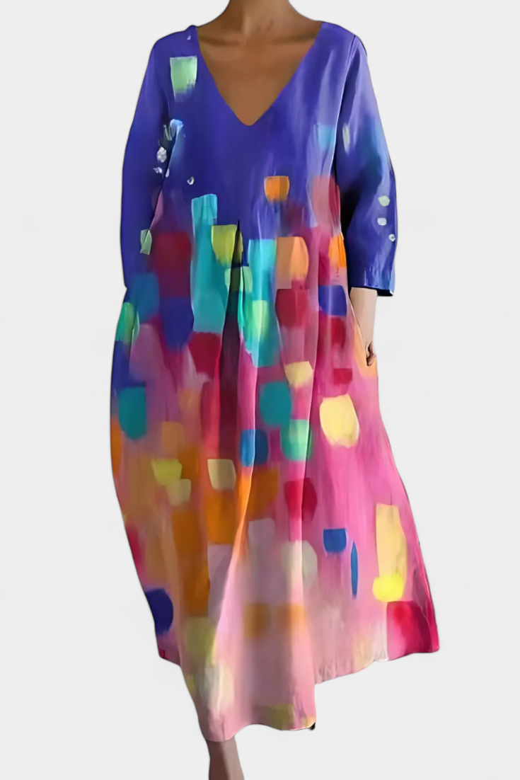Isalinde | Abito V-neck Comodo