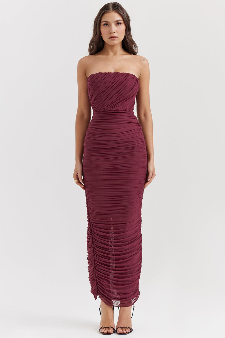 Amaris | Abito maxi in mesh