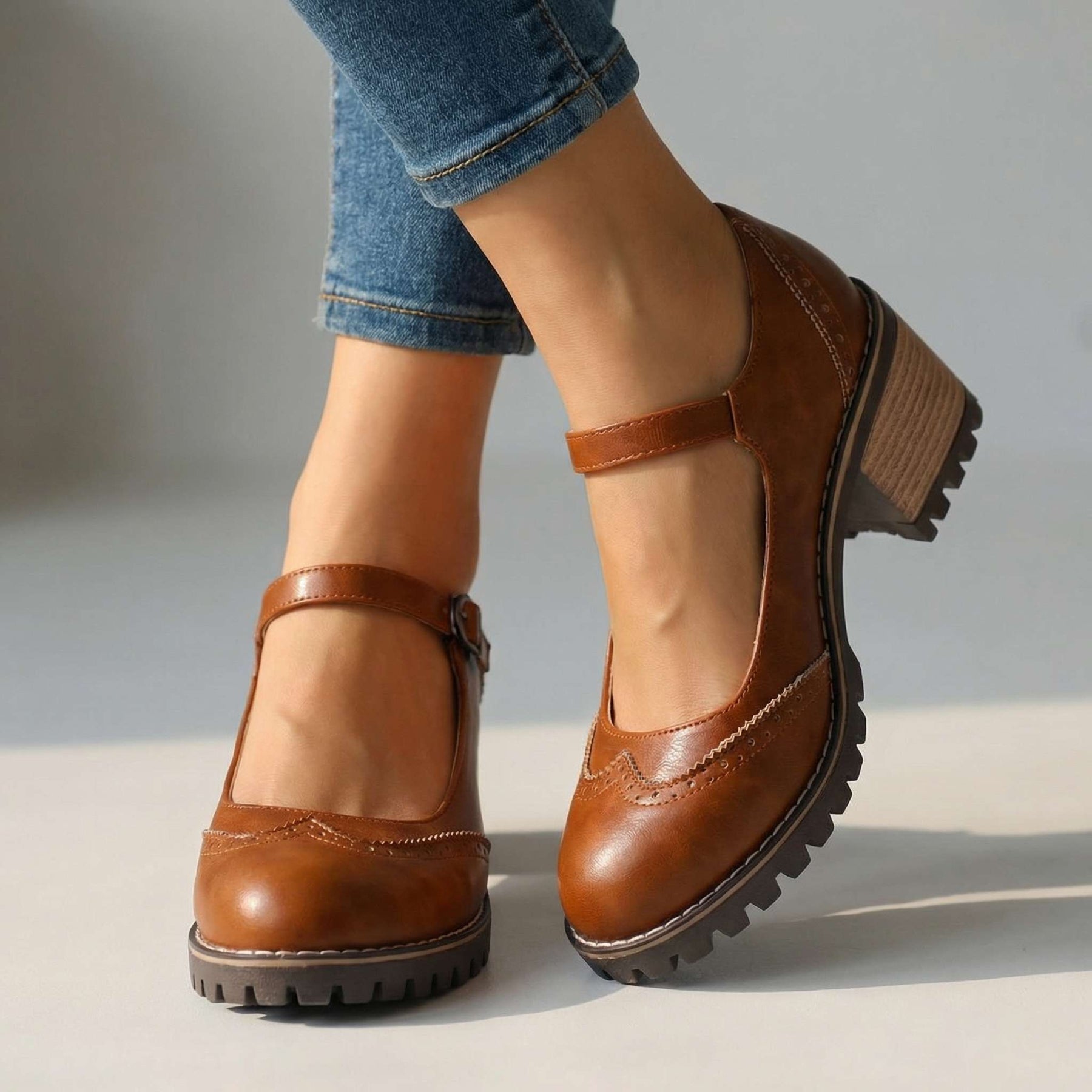 Chiara | Décolleté Vintage con Tacco Comfort