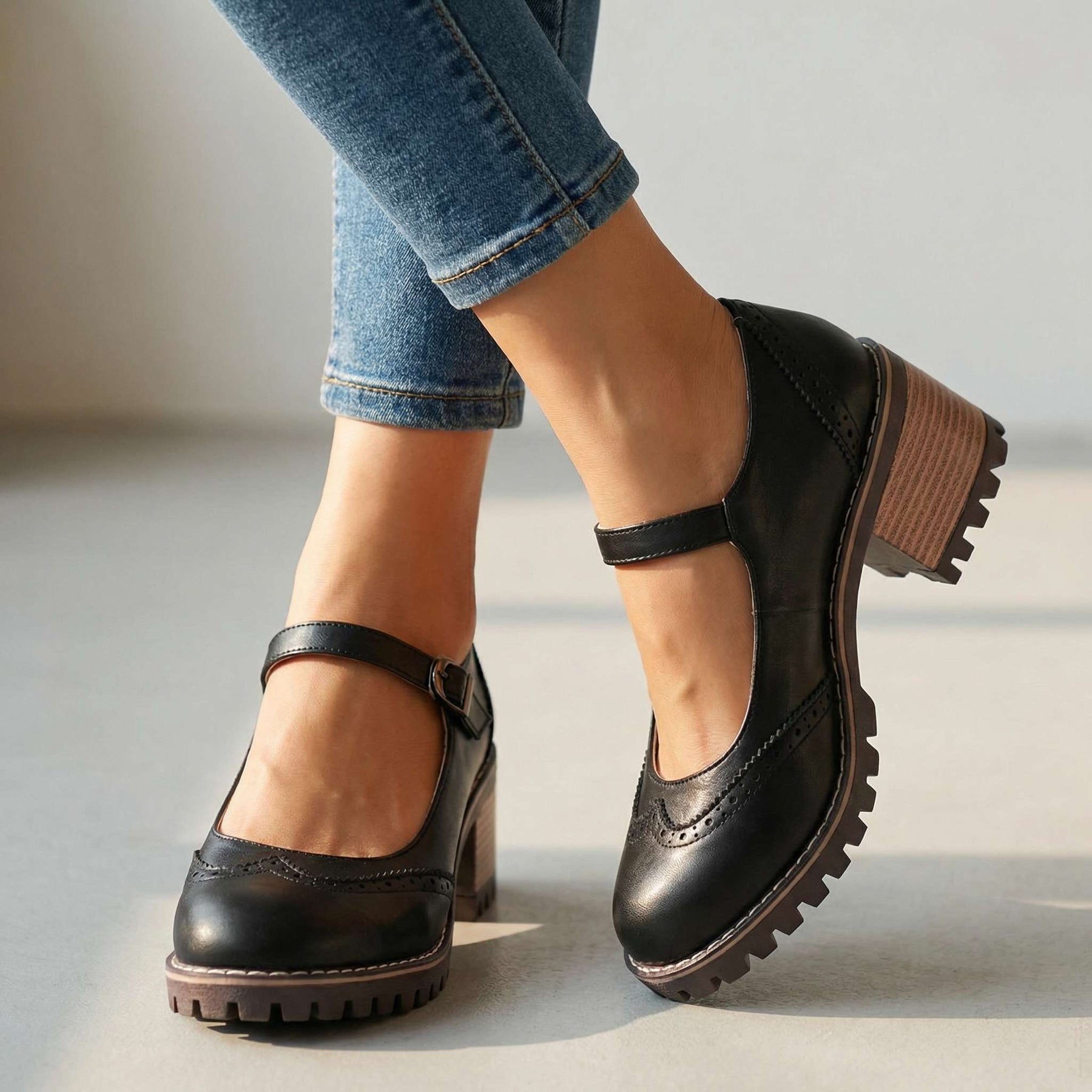 Chiara | Décolleté Vintage con Tacco Comfort