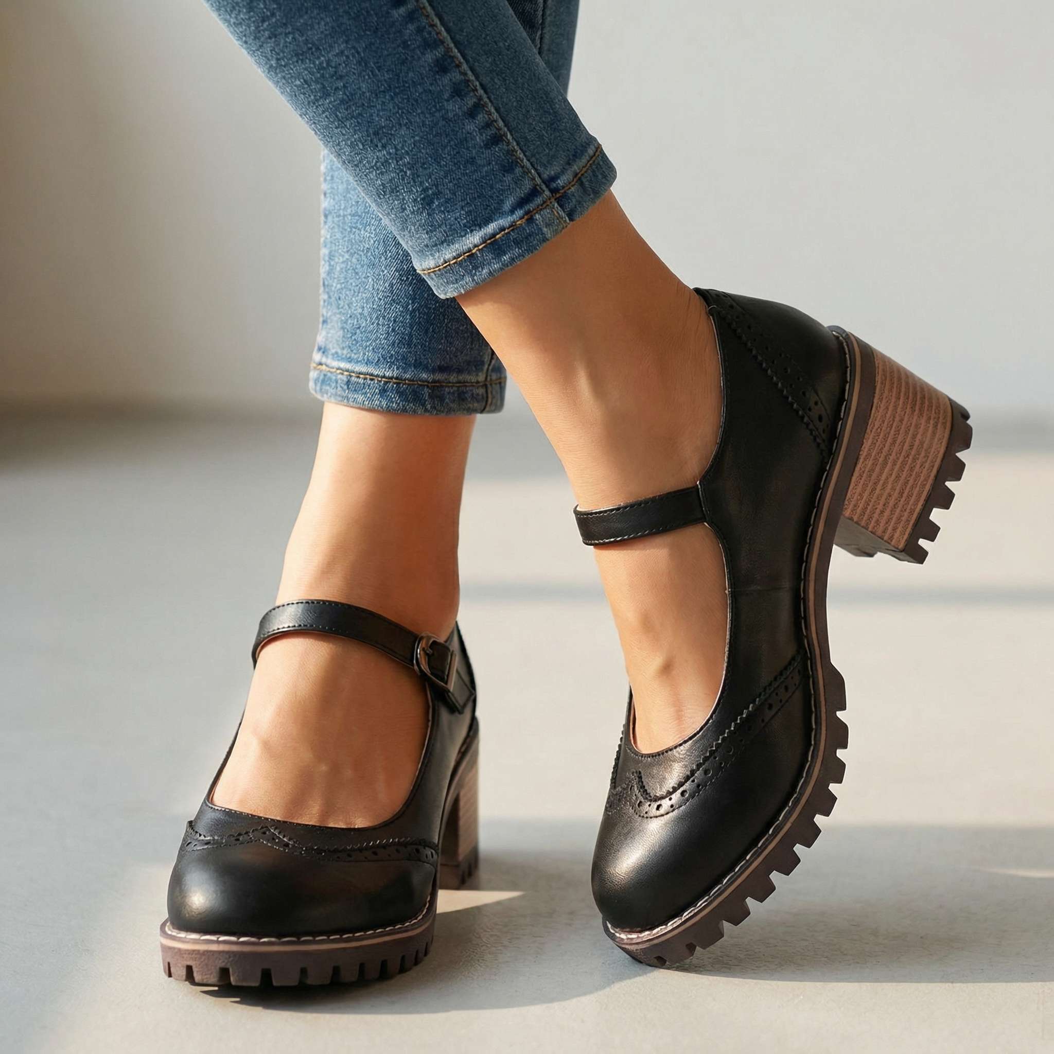 Chiara | Décolleté Vintage con Tacco Comfort