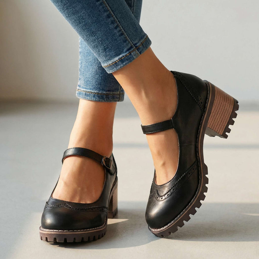 Chiara | Décolleté Vintage con Tacco Comfort