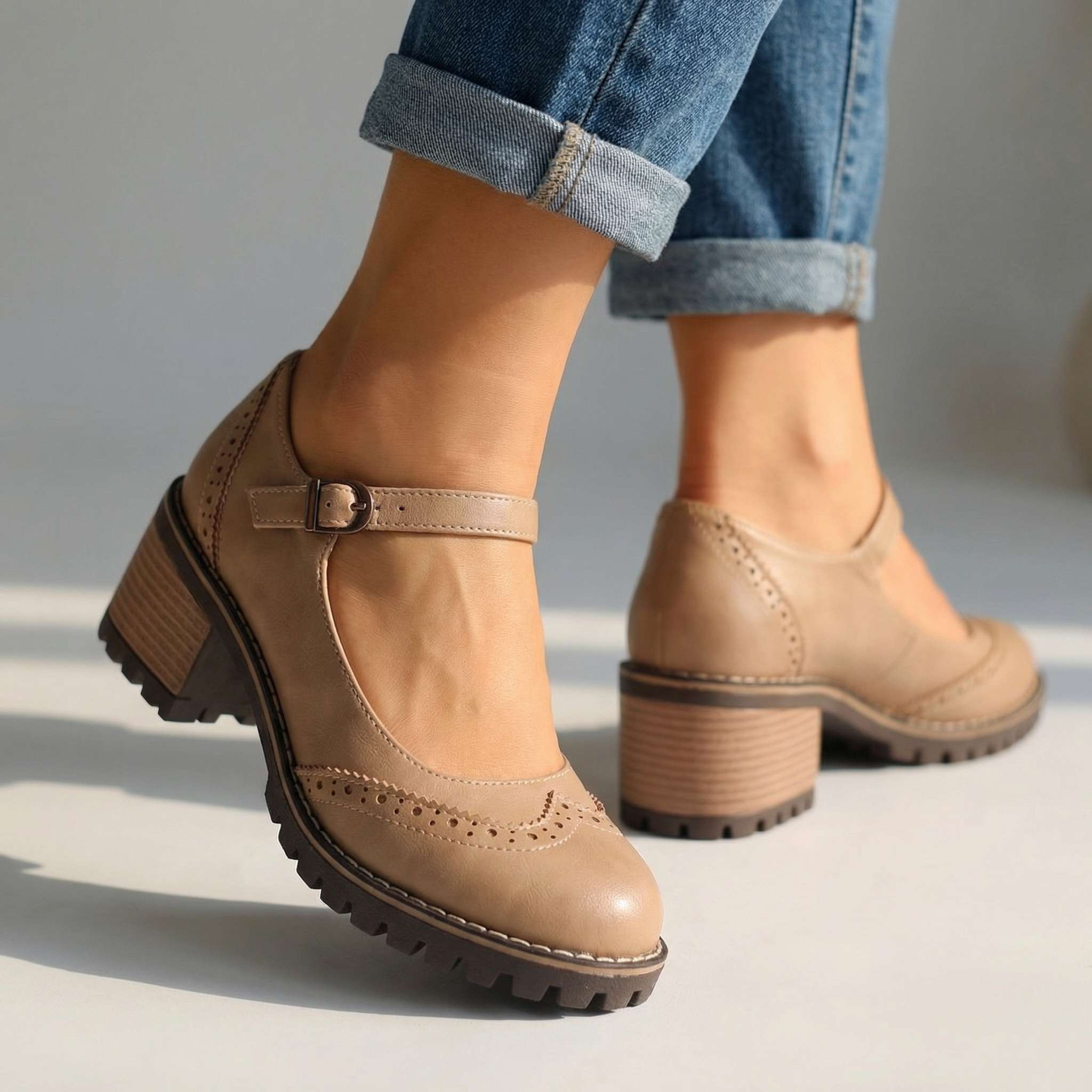 Chiara | Décolleté Vintage con Tacco Comfort