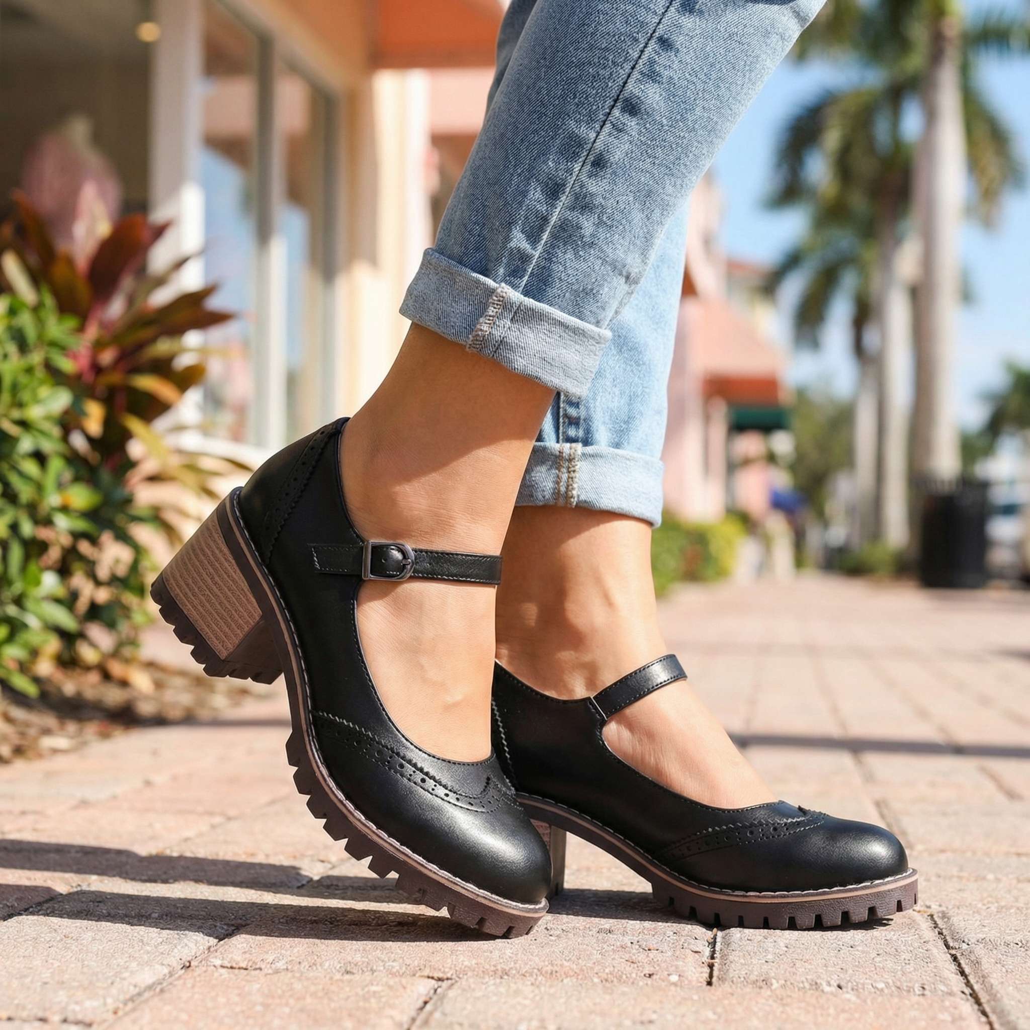 Chiara | Décolleté Vintage con Tacco Comfort