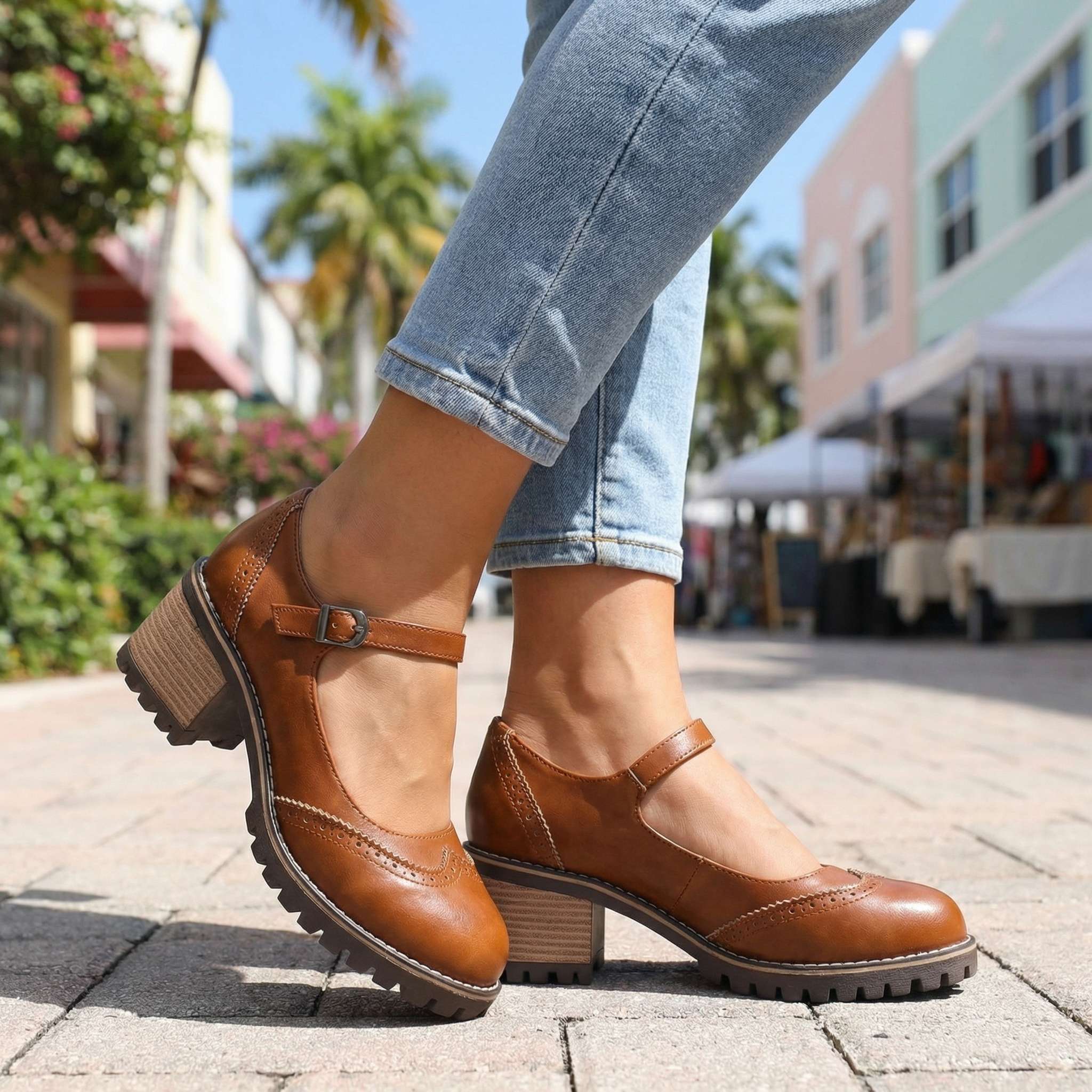 Chiara | Décolleté Vintage con Tacco Comfort