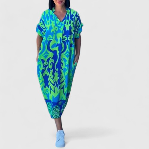 Shamcey™ - Abito Floreale Sofisticato