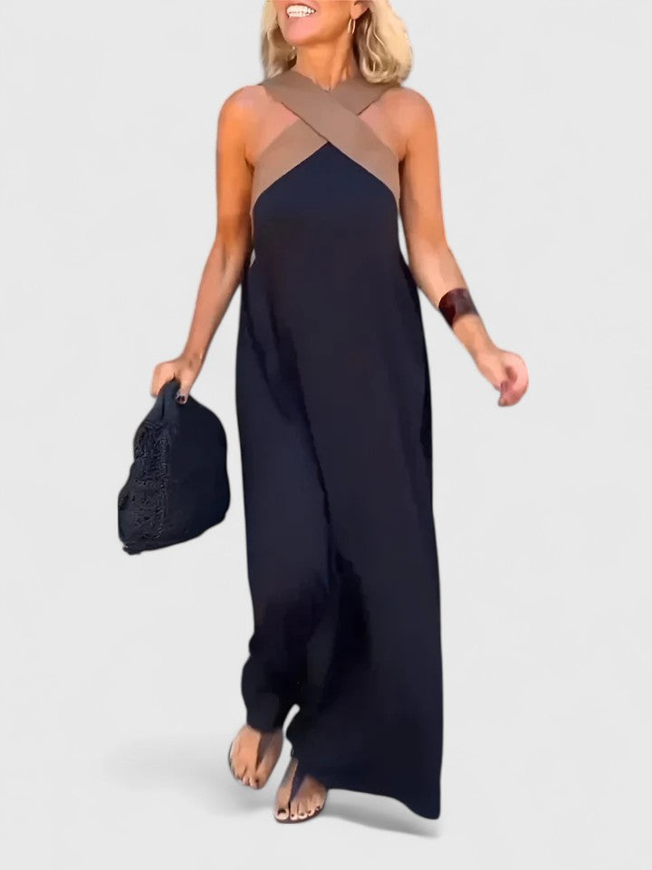 Evangeline™| Abito Elegante con Schiena Incrociata