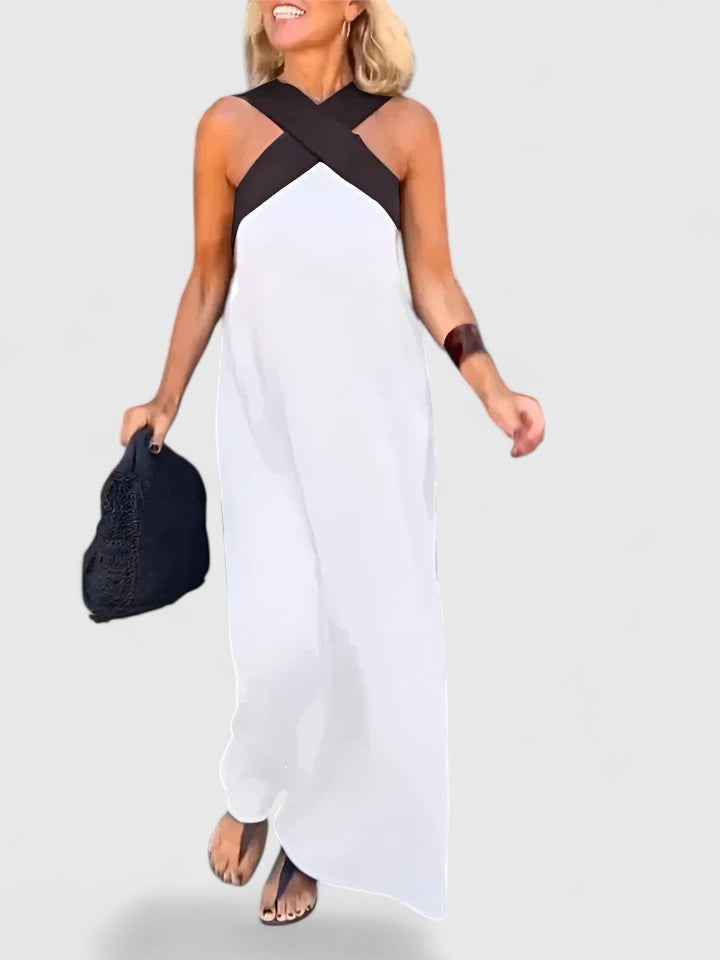 Evangeline™| Abito Elegante con Schiena Incrociata