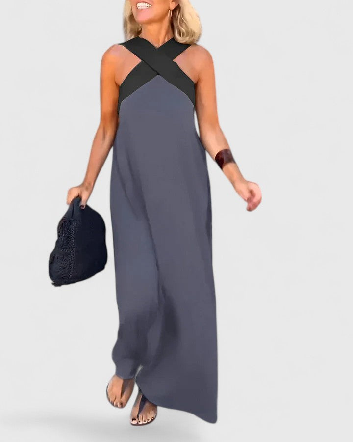 Evangeline™| Abito Elegante con Schiena Incrociata
