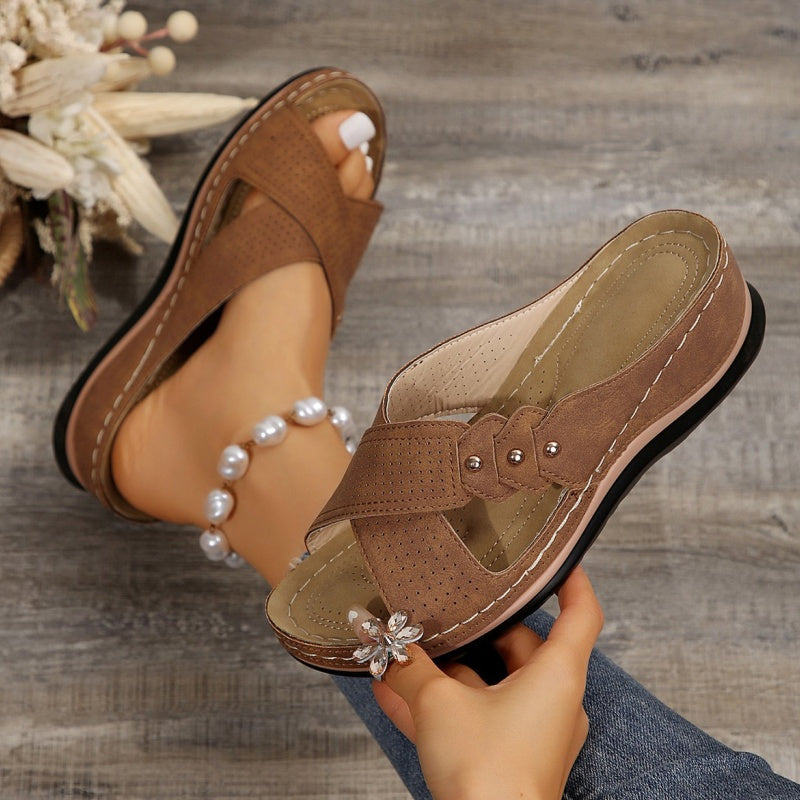 Valeria | Sandali con Zeppa Comfort