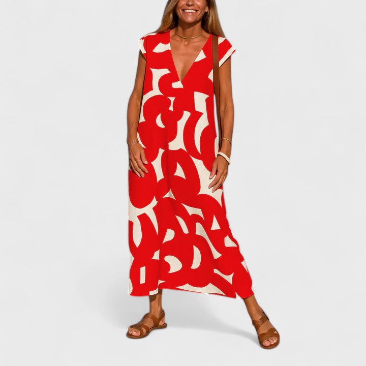 Valery™ | Abito Fluttuante con Scollatura a V